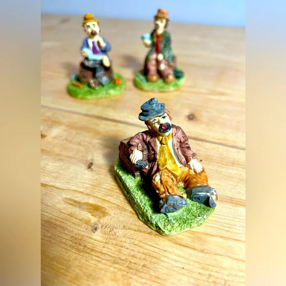 Vintage Hobo Miniature Figurine Set